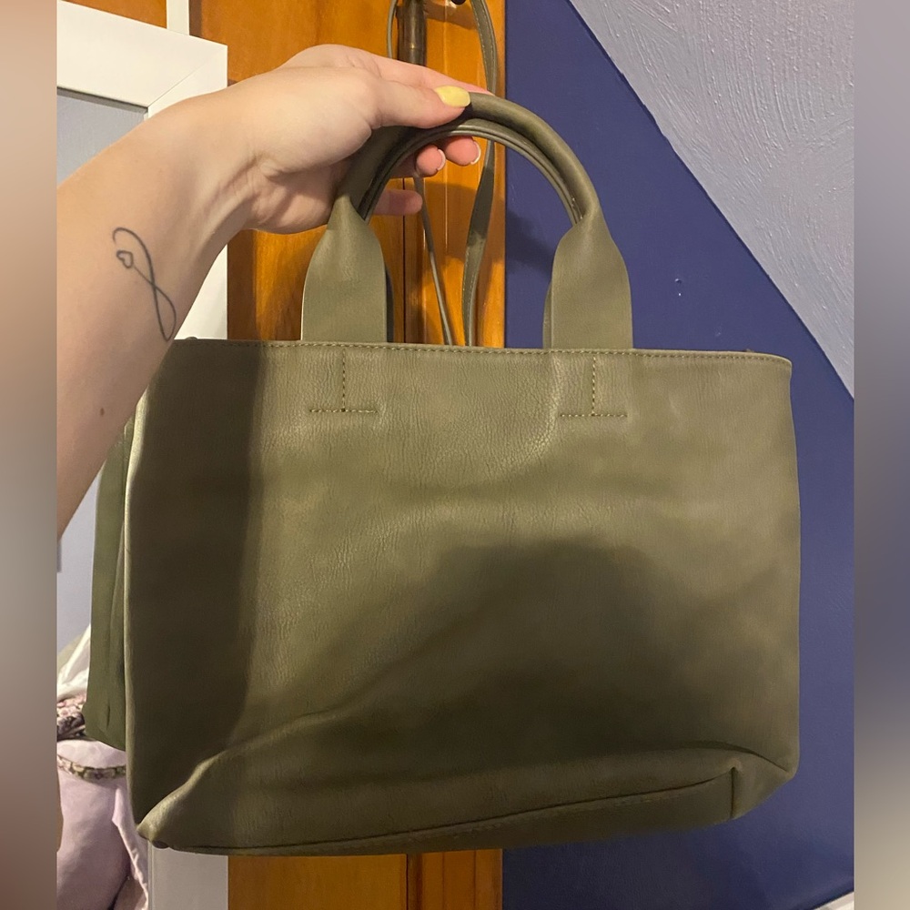 Army green crossbody bag
